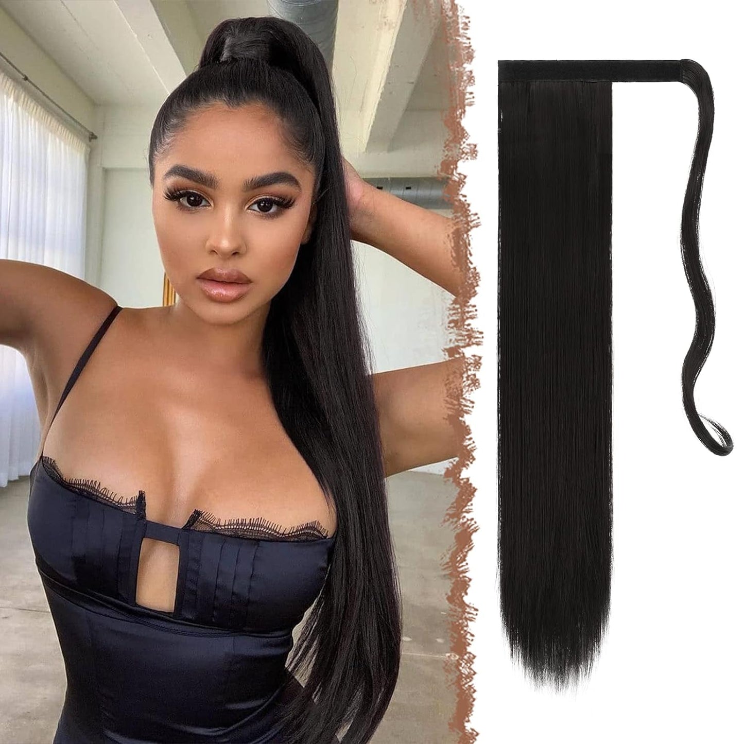 VIP PONYTAIL / Silky 24" (100 grams) 100% Human Hair