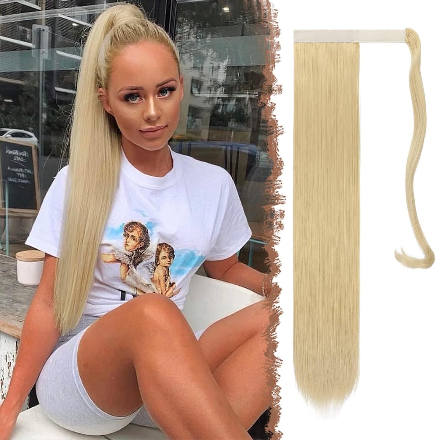 VIP PONYTAIL / Silky 24" (100 grams) 100% Human Hair