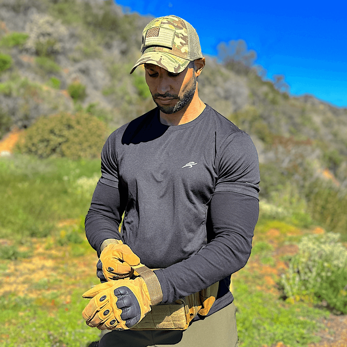 JupiterGear Military-Style Tactical Patch Hat with Adjustable Strap | Breathable & Unisex