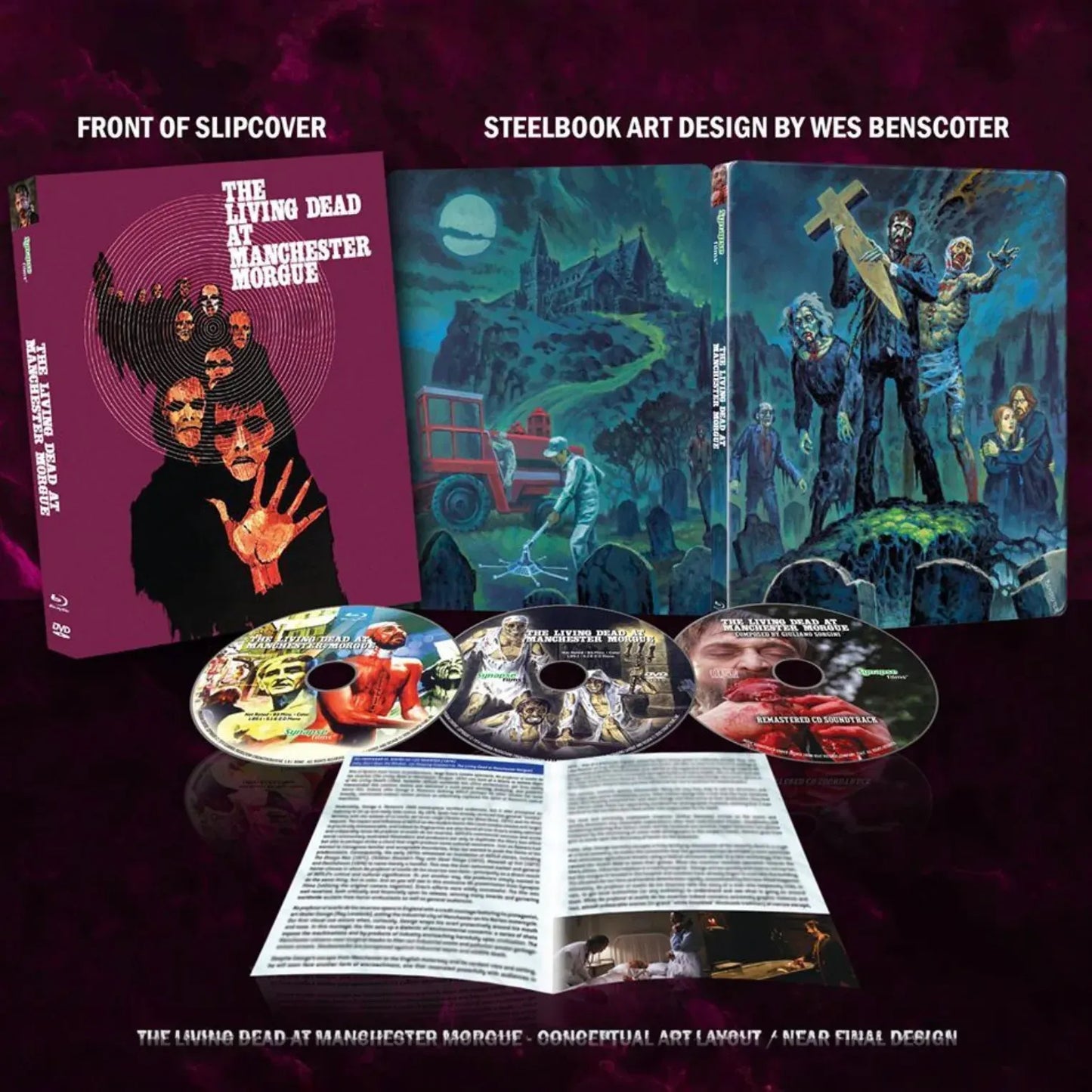 The Living Dead at Manchester Morgue (aka Let Sleeping Corpses Lie) Limited Edition Steelbook (Blu-ray + DVD + CD)