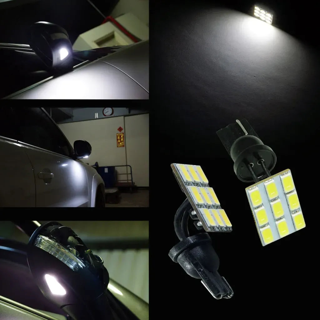 LED 9SMD 5630 Bendable Automotive Light Bulb T10 for Interior, Reading, Map, License Plate Light Bulb (Pack of 2pcs)