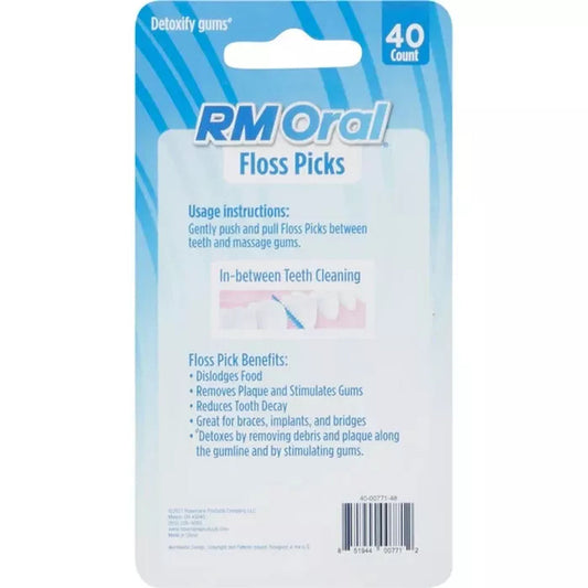 RM Oral Floss Picks – Dual-Action Dental Cleaners