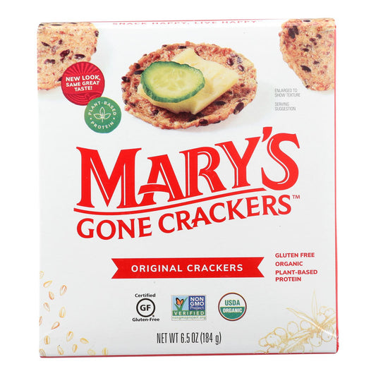 Mary's Gone Original Crackers  - Case Of 6 - 6.5 Oz