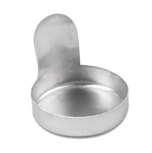 Heathrow Scientific 120940FR Aluminium Weigh Dish Micro 0.2ml 13x3.5mm, with tab, Certified Oil Free, 100/pk