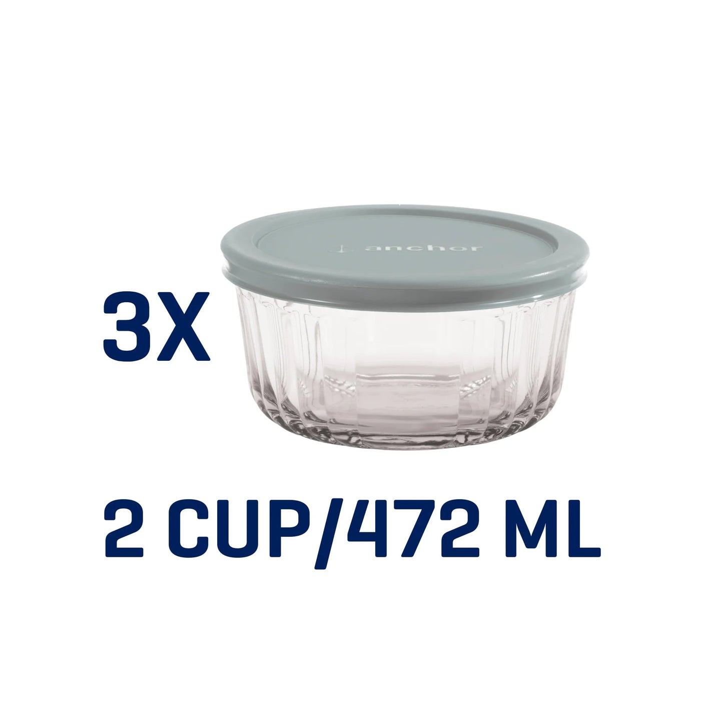 Anchor Hocking Glass Food Storage Containers with SnugFit Lids — Durable, Versatile, and Safe