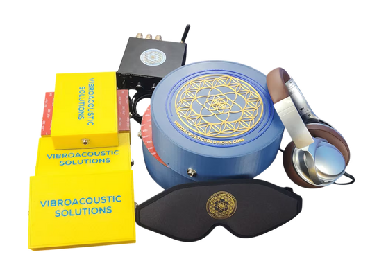 Vibroacoustic Therapy Massage Table Attachments with custom Amplifier Bundle