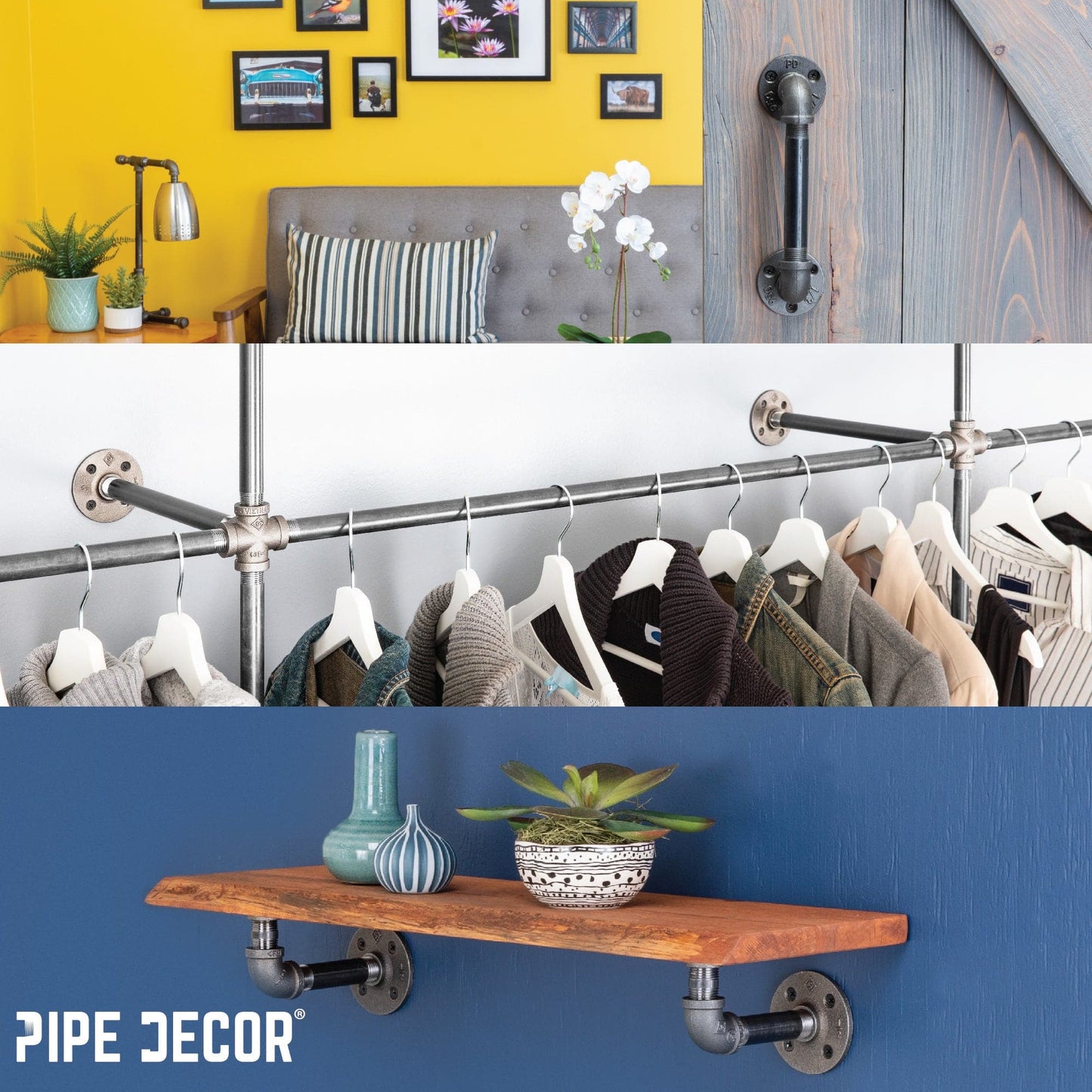 1 in. x 3 1/2 in. Black Pipe