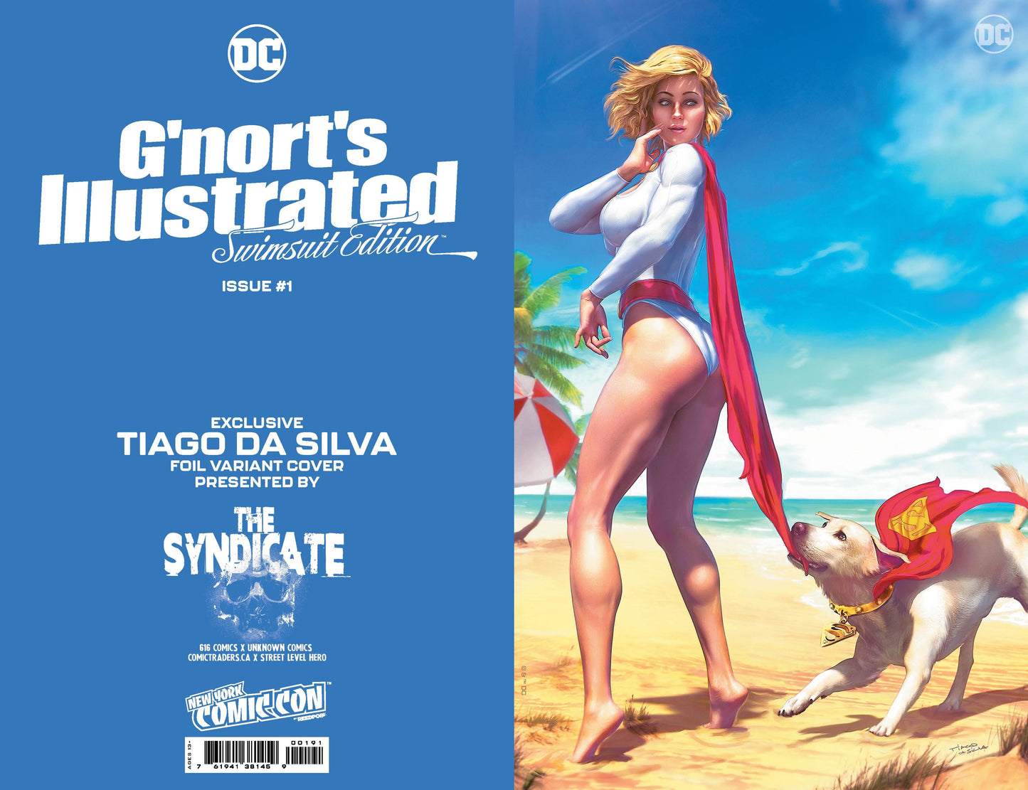 [FOIL] GNORTS ILLUSTRATED SWIMSUIT EDITION #1 TIAGO DA SILVA (616) EXCLUSIVE NYCC VIRGIN VAR (10/25/2023)