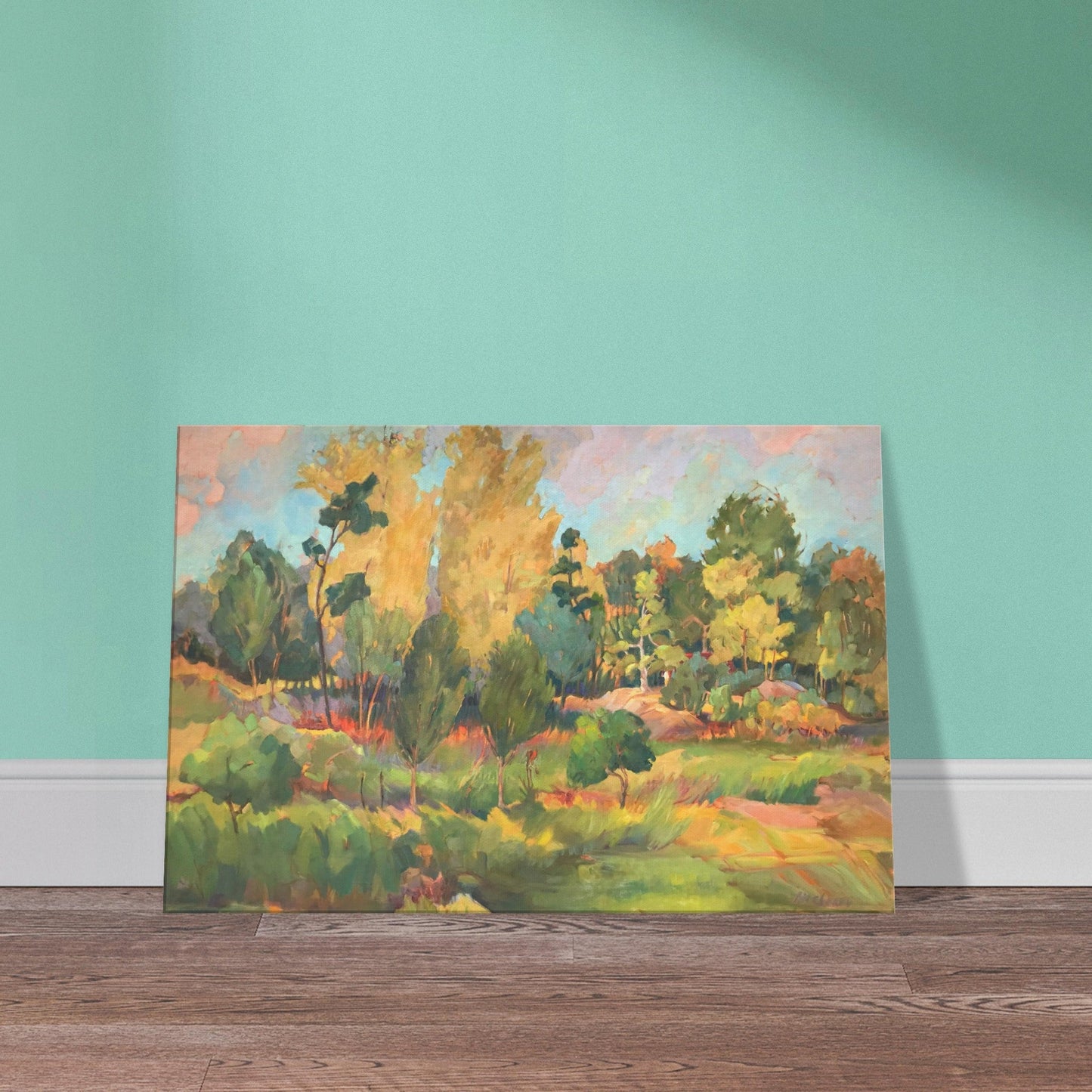 'Garden of Eden' Landscape I 24x36 inch Art Print on Canvas I Original Artwork by American Artist Barbara Cleary