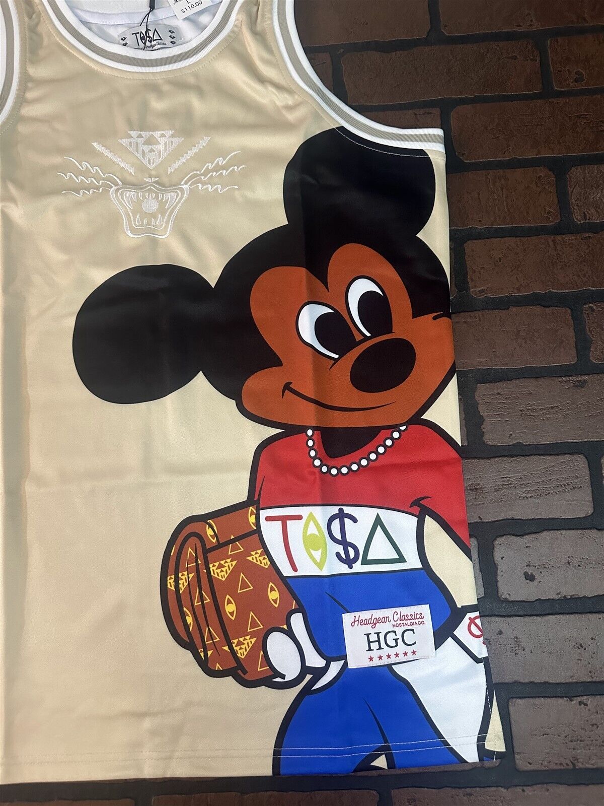 MICKEY TISA Headgear Classics Basketball Jersey ~Never Worn~ S L