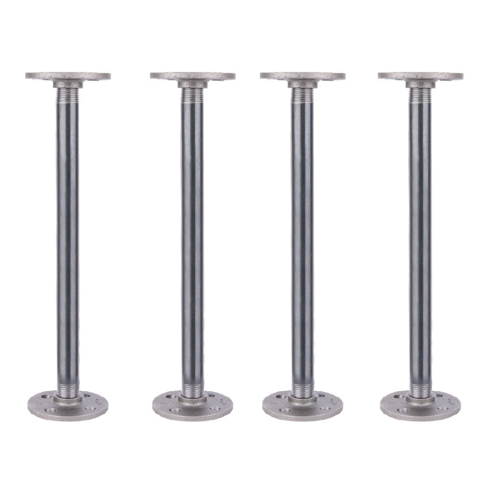 1/2 in. x 12 in. Round Flange Pipe Table Legs - 4 Pack