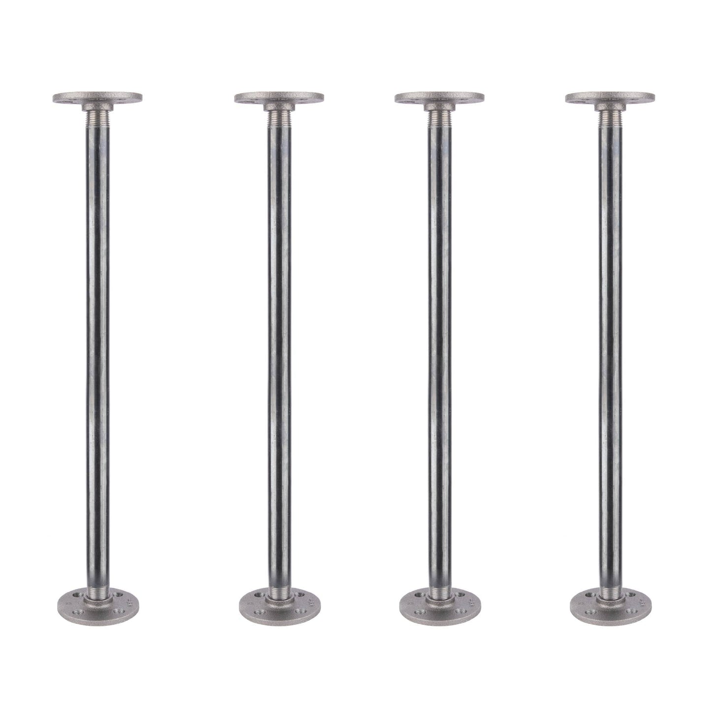 1/2 in. x 18 in. Round Flange Pipe Table Legs - 4 Pack