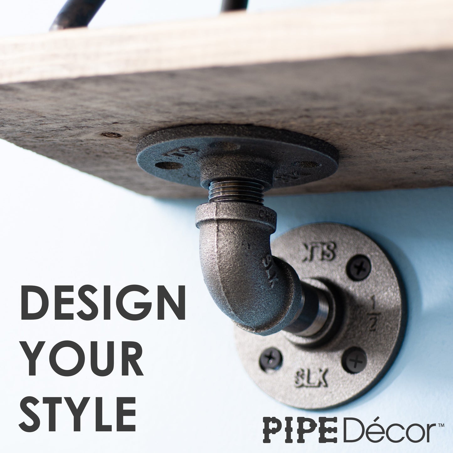 1/2 in. x 3.75 in. Double Flange Shelf Bracket, 4 Pack