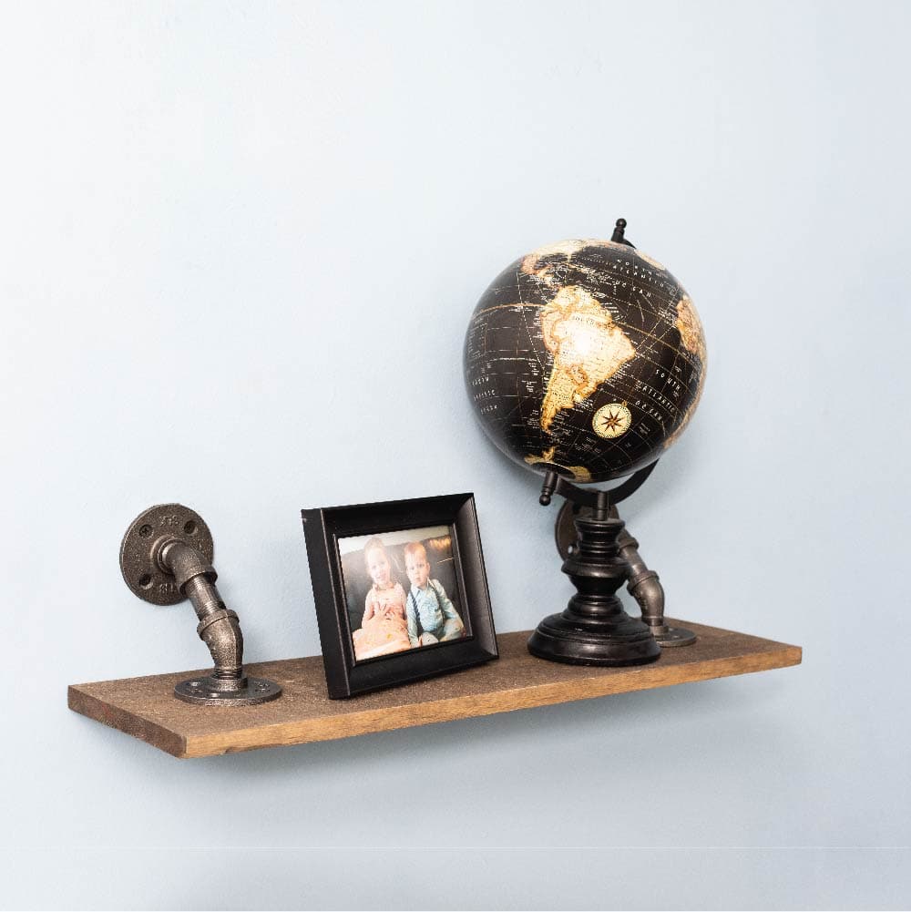 1/2 in. x 3 in. Double Flange Angled Bracket Kit, 4 Pack