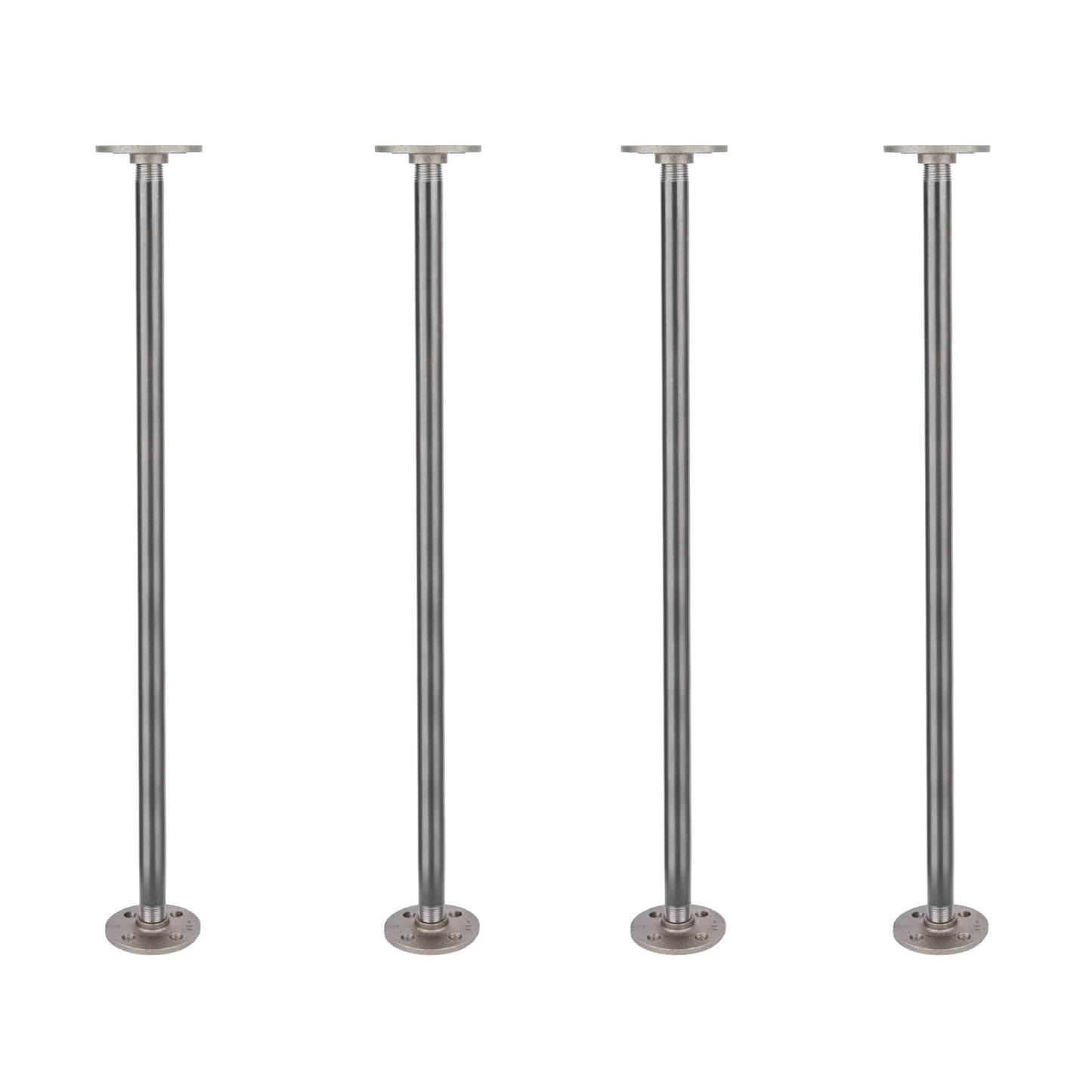 1/2 in. x 24 in. Round Flange Pipe Table Legs - 4 Pack