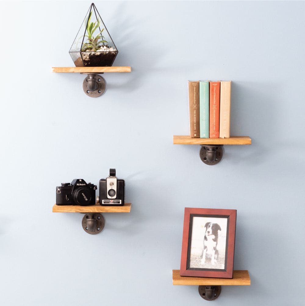 1/2 in. x 6 in. Double Flange Shelf Bracket, 4 Pack