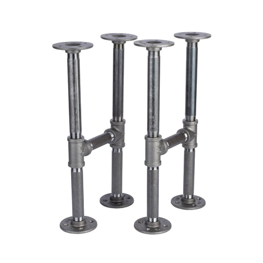 3/4 in. H Round Flanges Pipe Kit for Bench Legs