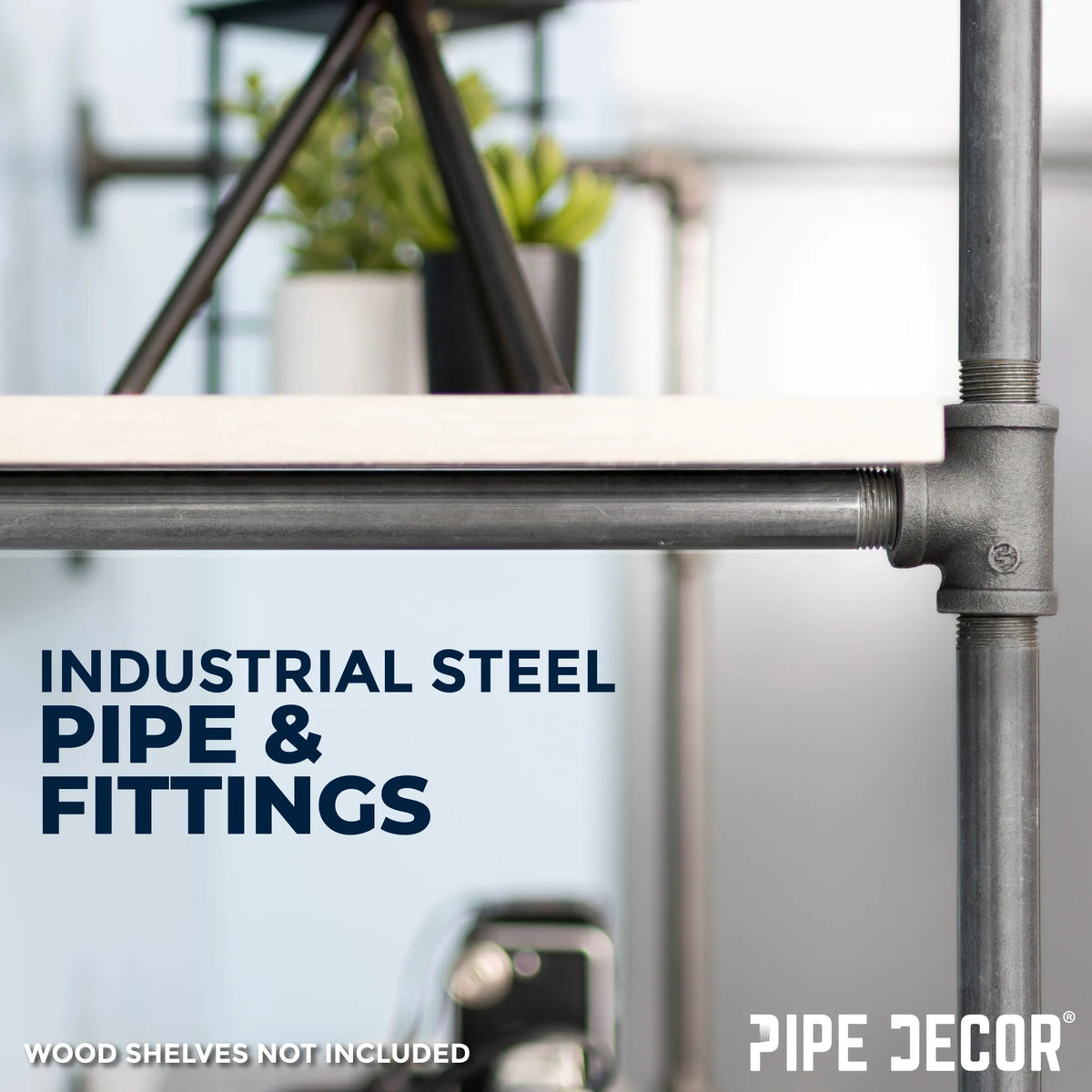 4 -Tier Wall Mounted Shelf By PIPE DECOR - 🆕 New Arrivals, Sellers in Illinois, All Products, Products from Pipe Decor - Little Red General Store