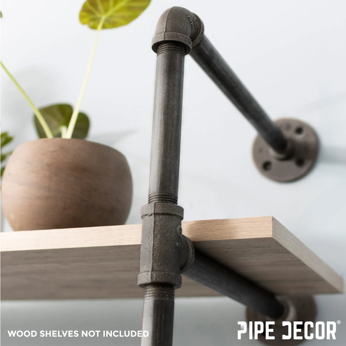 4 -Tier Wall Mounted Shelf By PIPE DECOR - 🆕 New Arrivals, Sellers in Illinois, All Products, Products from Pipe Decor - Little Red General Store