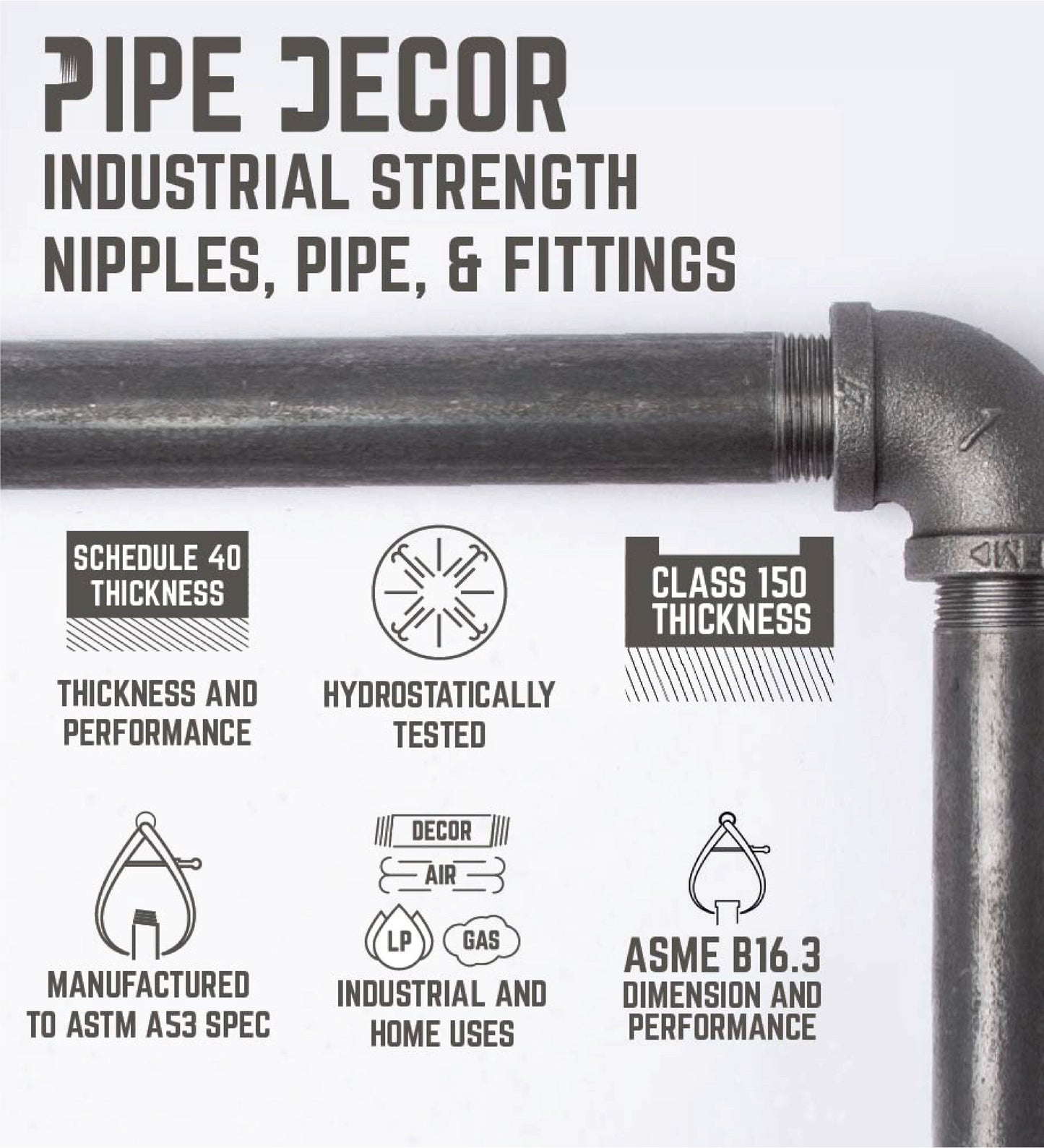 H Desk by PIPE DECOR
