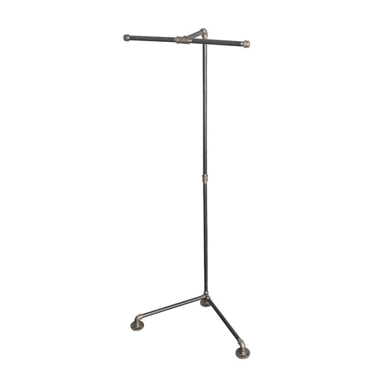 Freestanding Tee-Style Pipe Clothing Rack