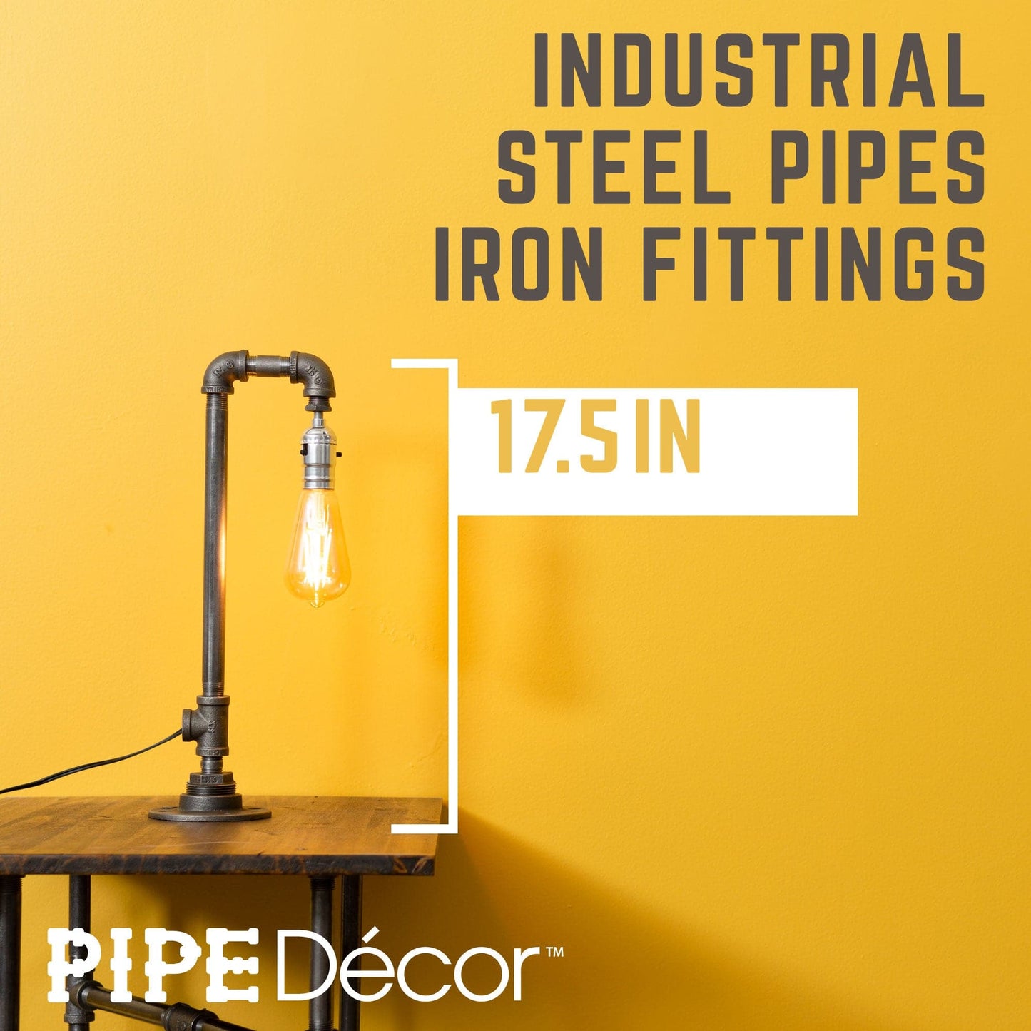 Reader Table Lamp By PIPE DECOR