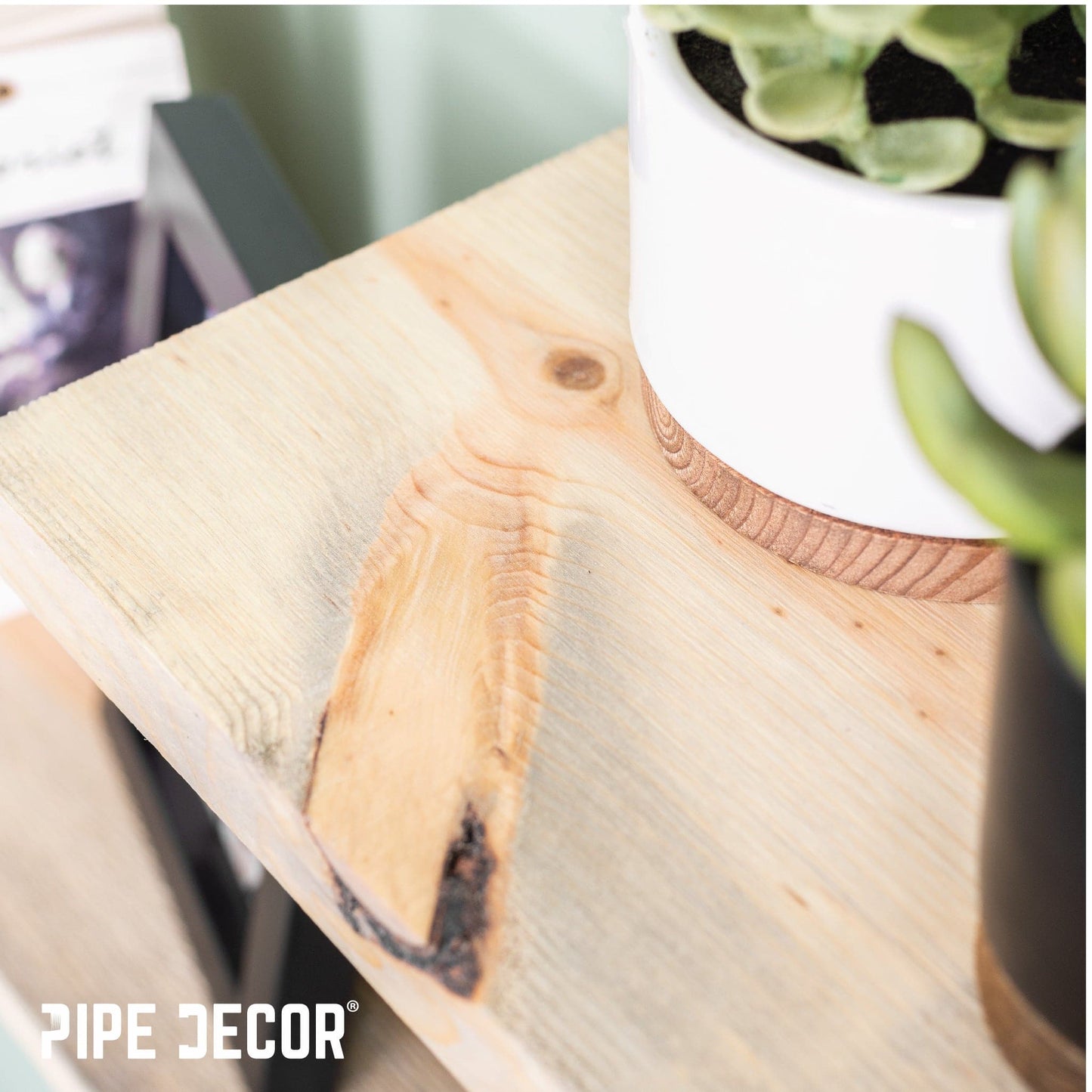 RESTORE Driftwood Tan 36 in. Wood Shelf (Wood Only)