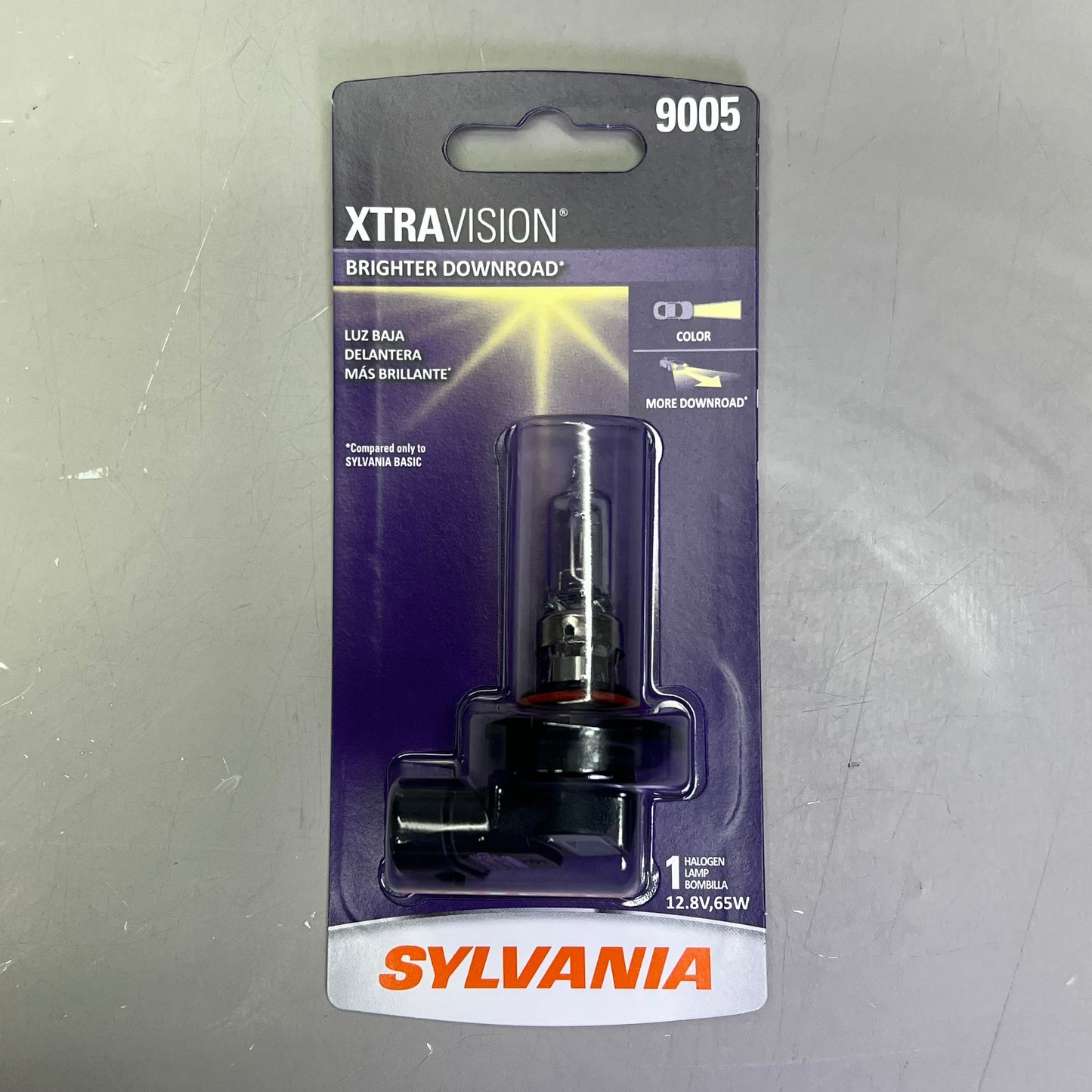 SYLVANIA (2 PACK) XtraVision Halogen Headlight Bulb  12.8V 9005XV.BP