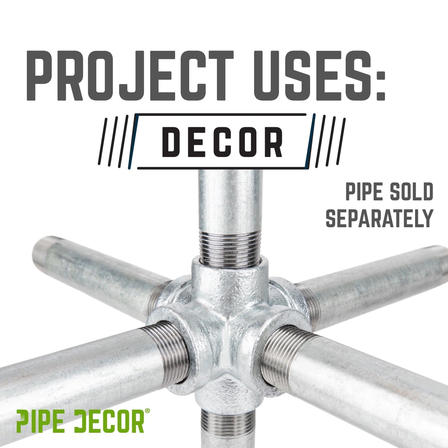 1/2 in. Galvanized 6-Way Fitting