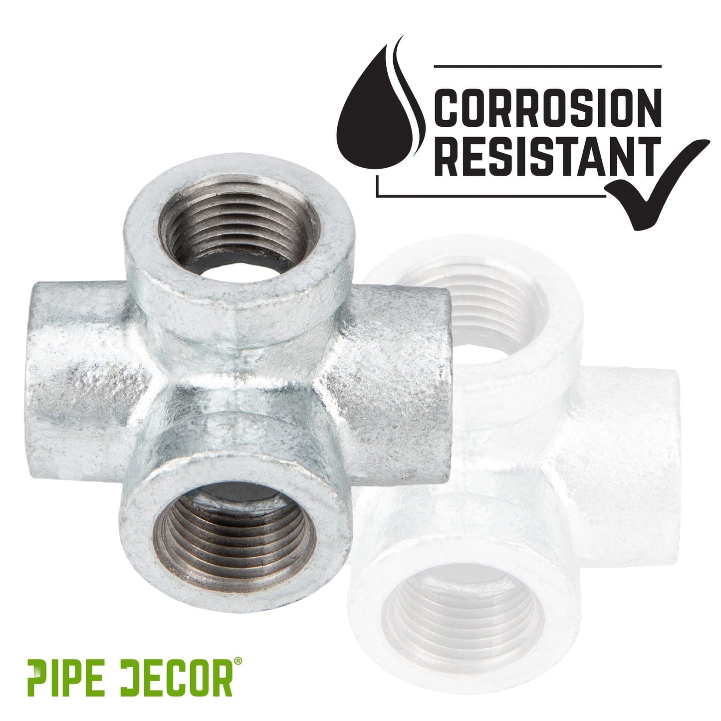 3/4 in. Galvanized 6-Way Fitting