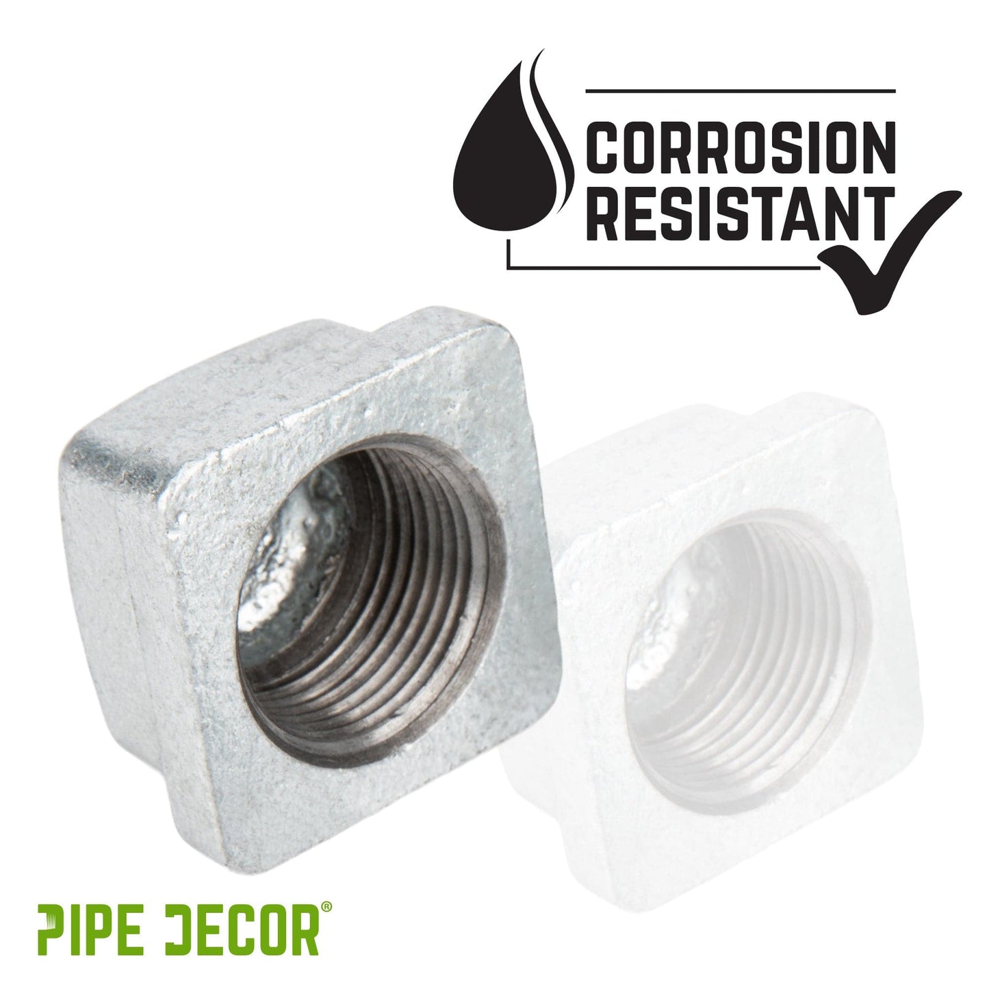 3/4 in. Galvanized Square Cap