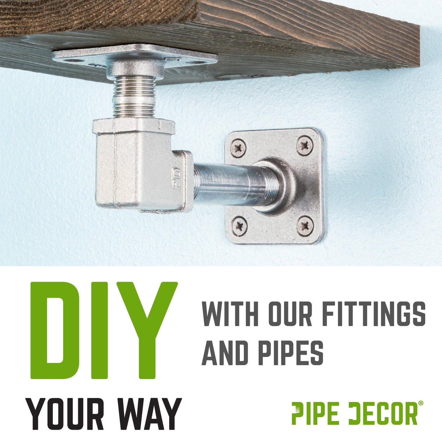 1/2 in. Galvanized Square 90 Degree Elbow