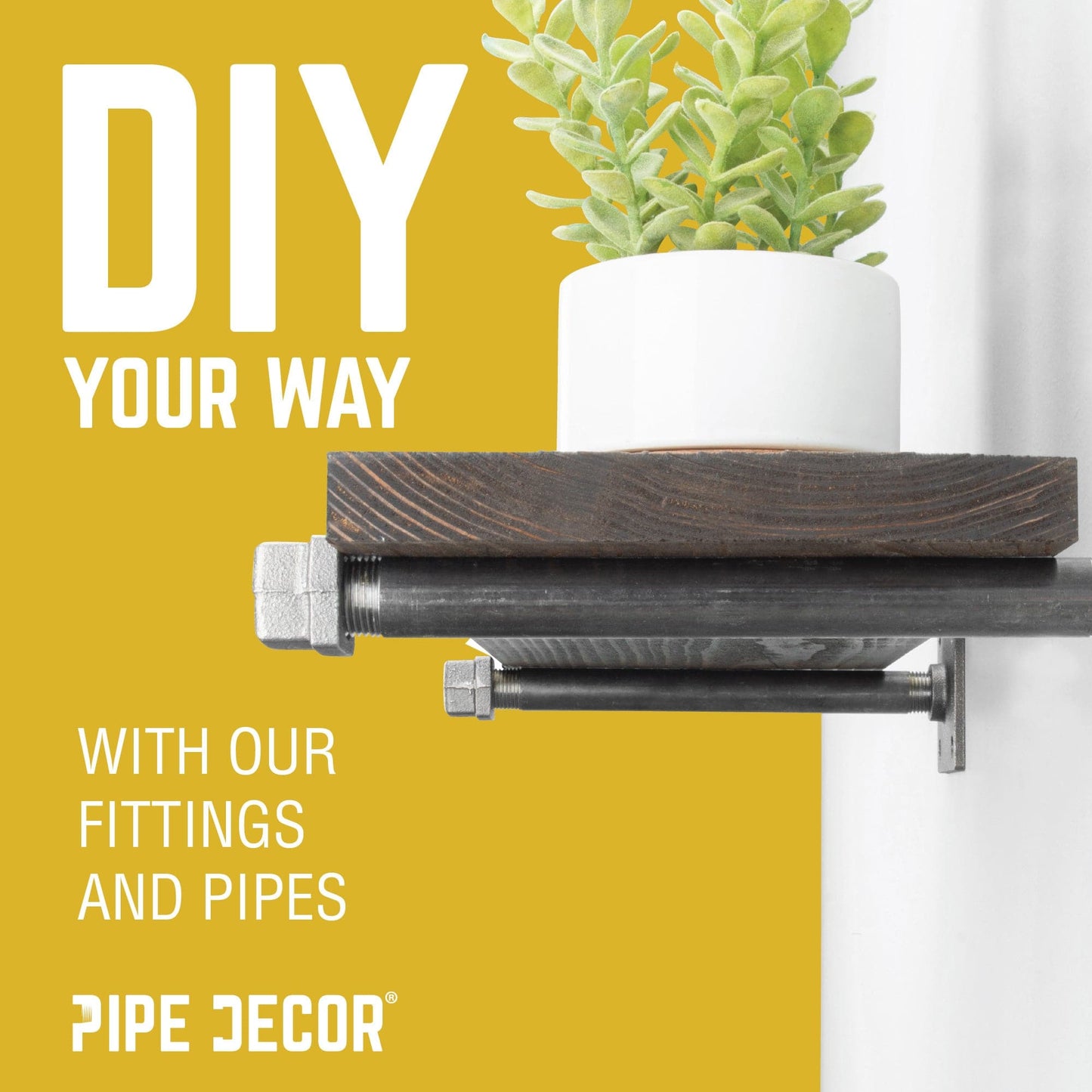 1/2 in. Black Square Cap