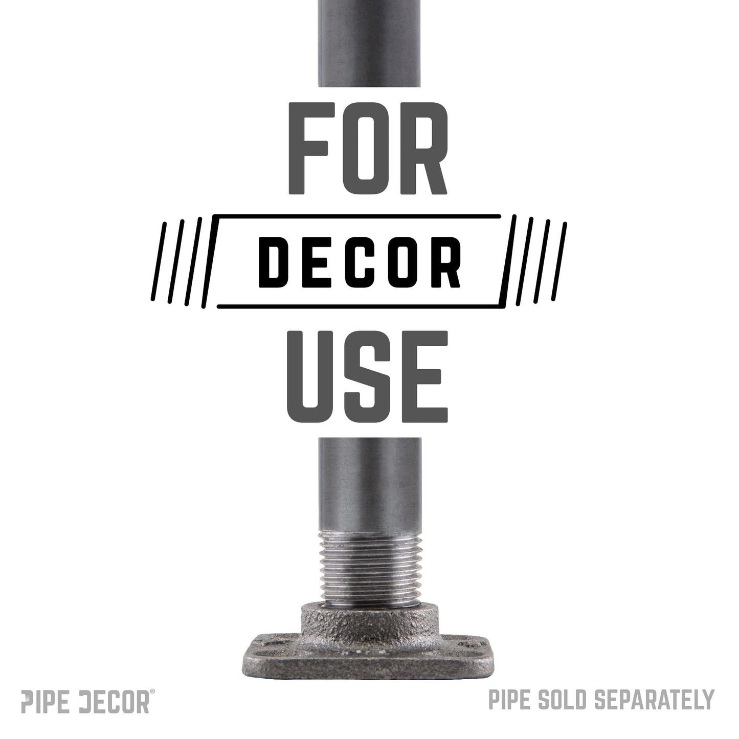 1/2 in. Black Micro Mini Square Flange (8-Pack)