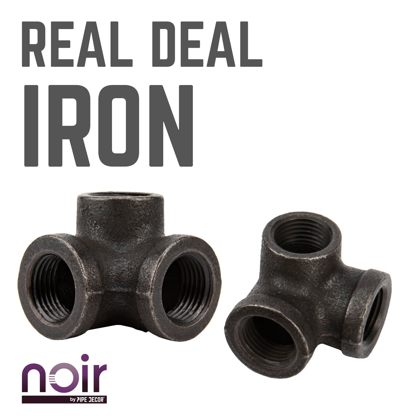 1/2 in.  Prefinished Matte Black Side Outlet Elbow