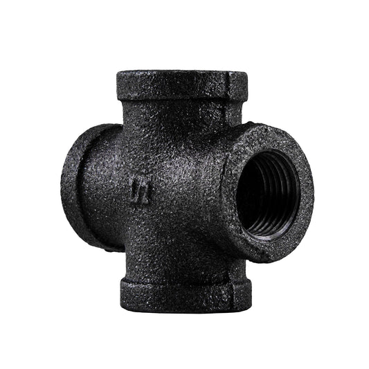 1/2 in. Prefinished Matte Black Cross