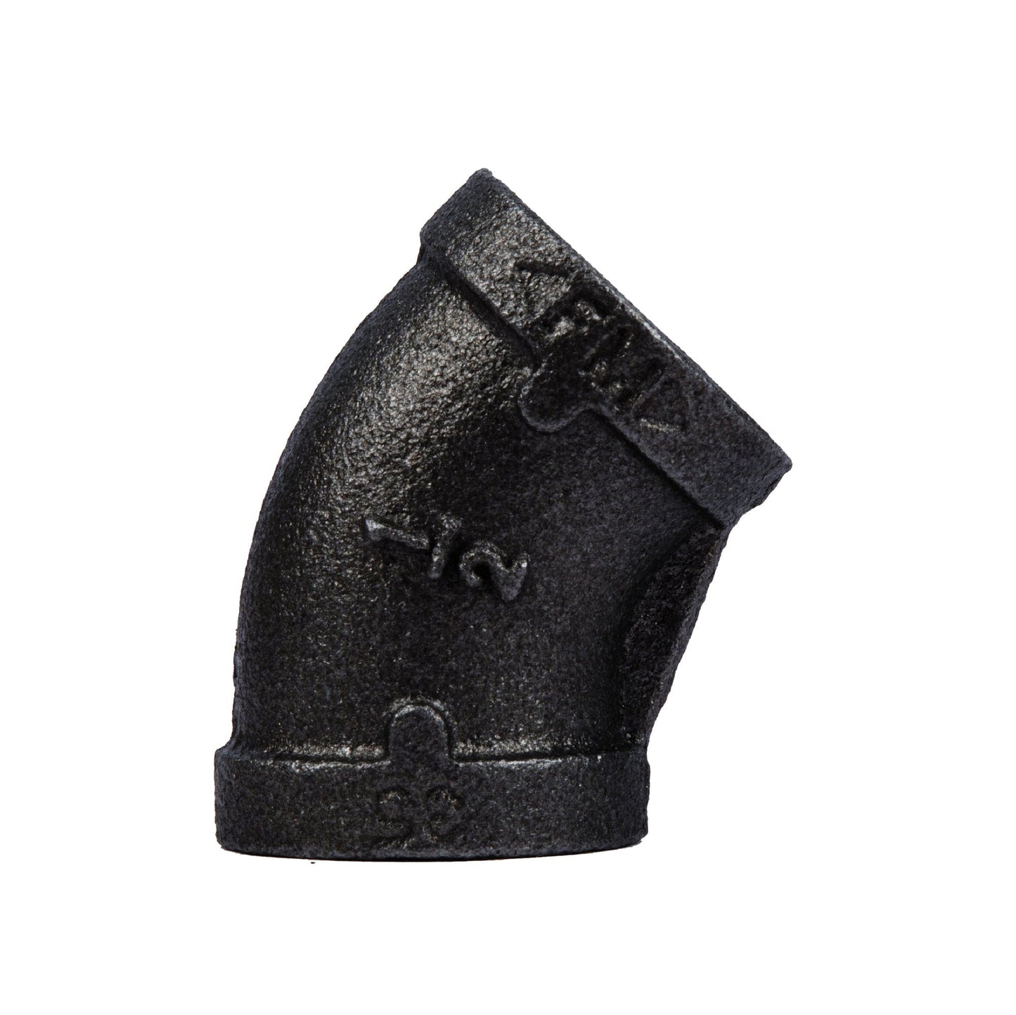 1/2 in. Prefinished Matte Black 45-Degree Elbow