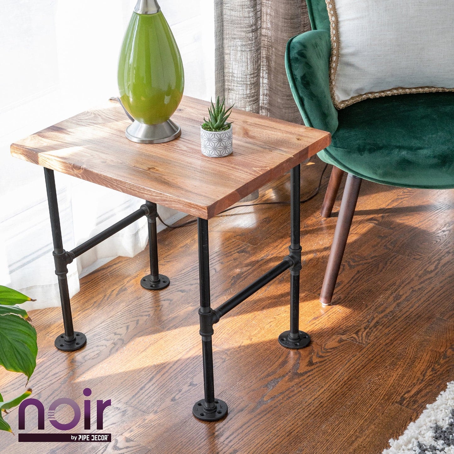 1/2 in.  Prefinished Matte Black Tee