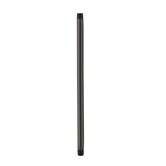 3/4 in. x 18 in. Prefinished Matte Black Pipe