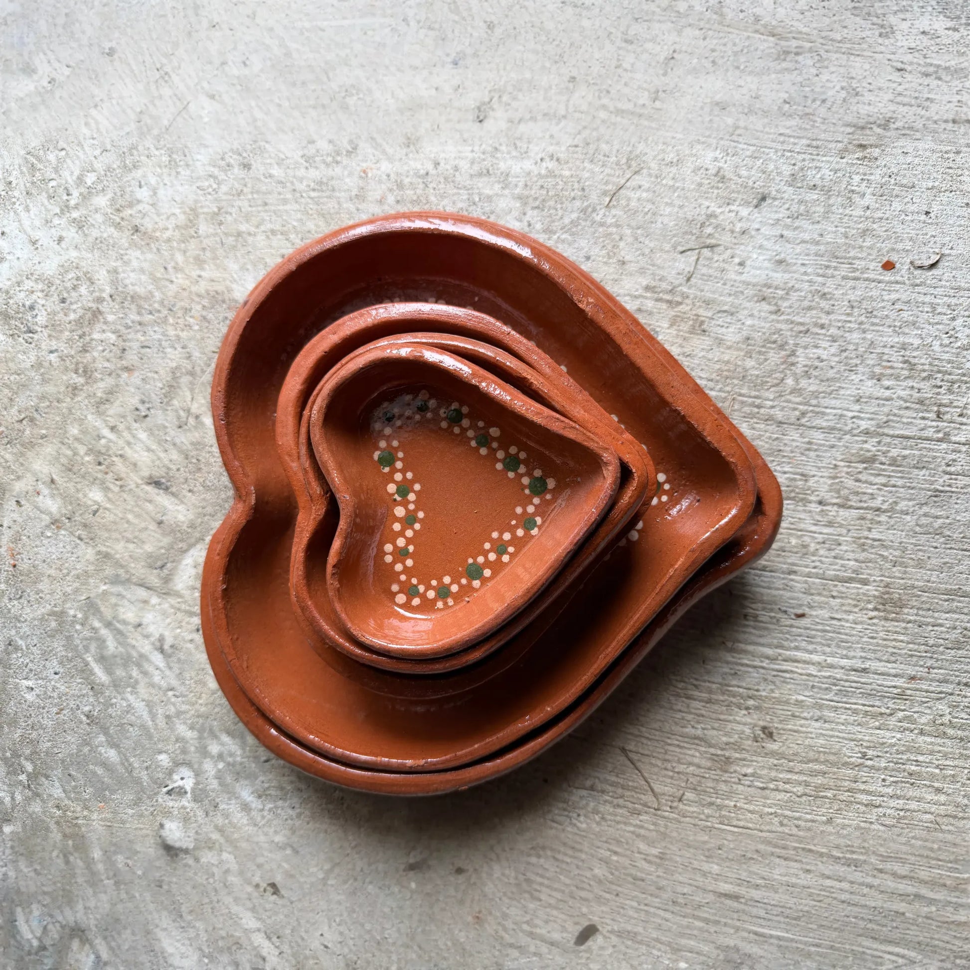 Heart-Shaped Barro Plate