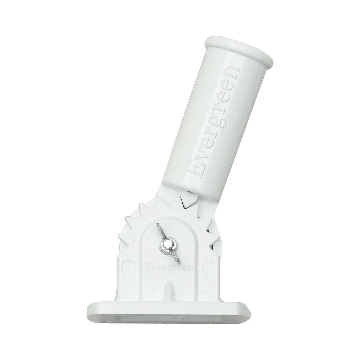 Adjustable Aluminum House Flag Bracket, White Finish