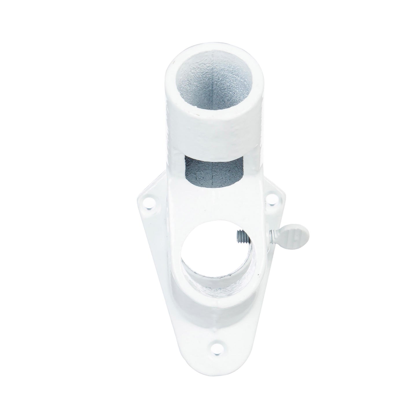 2-Position Aluminum House Flag Bracket, White Finish