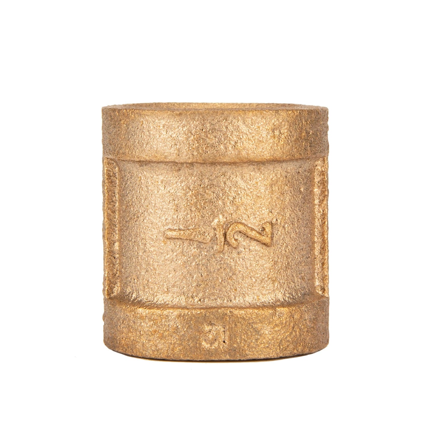 1/2 in. Red Brass Coupling