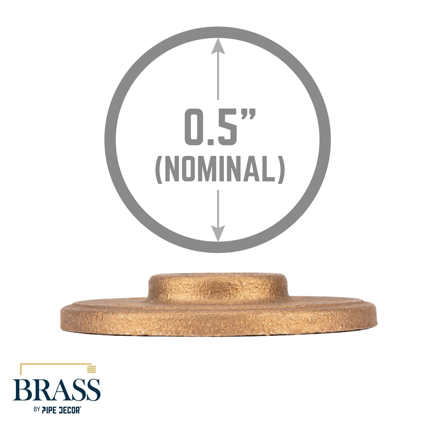 1/2 in. Red Brass Flange