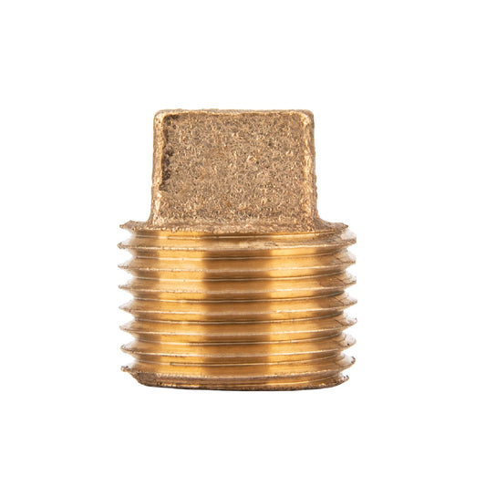 1/2 in. Red Brass Plug