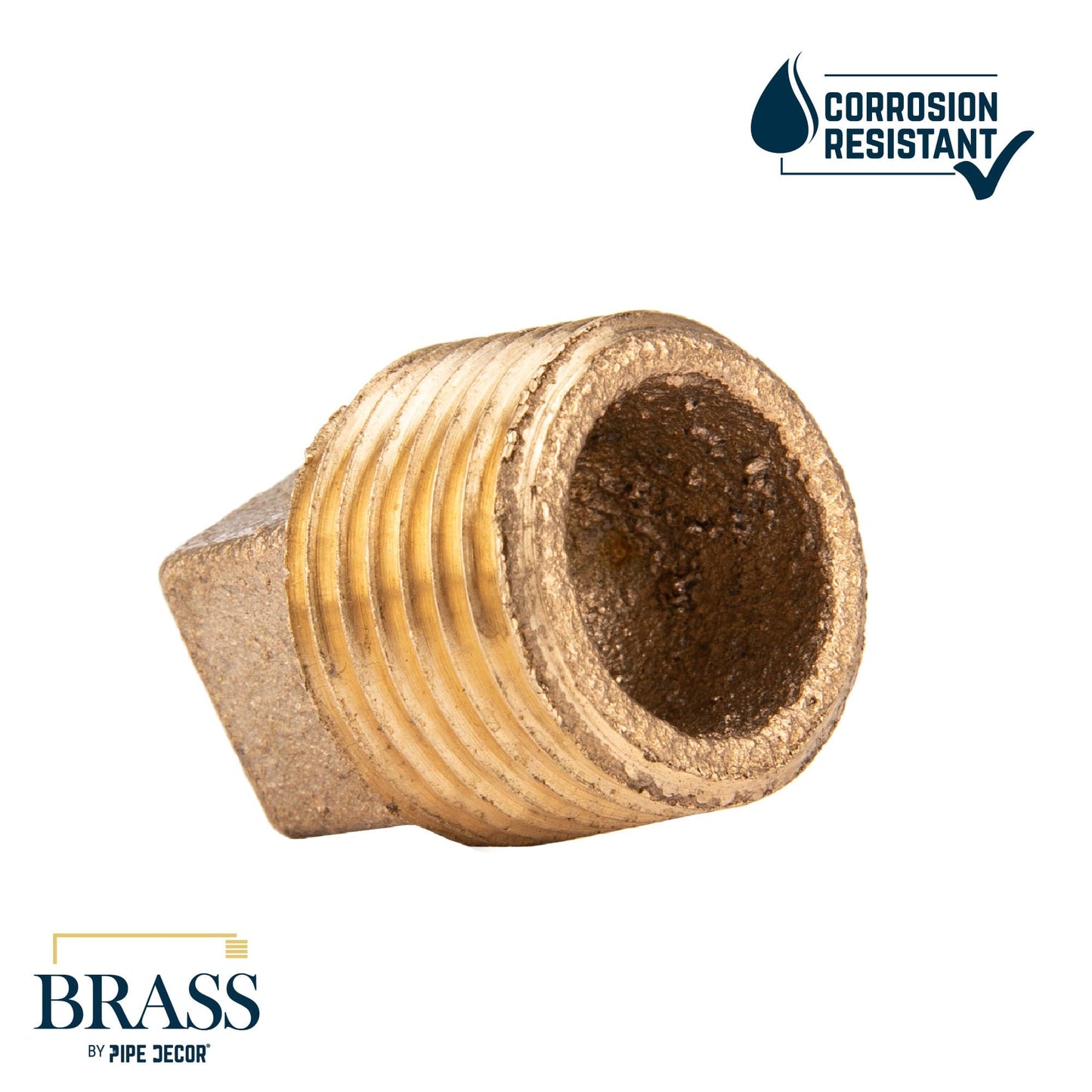 1/2 in. Red Brass Plug