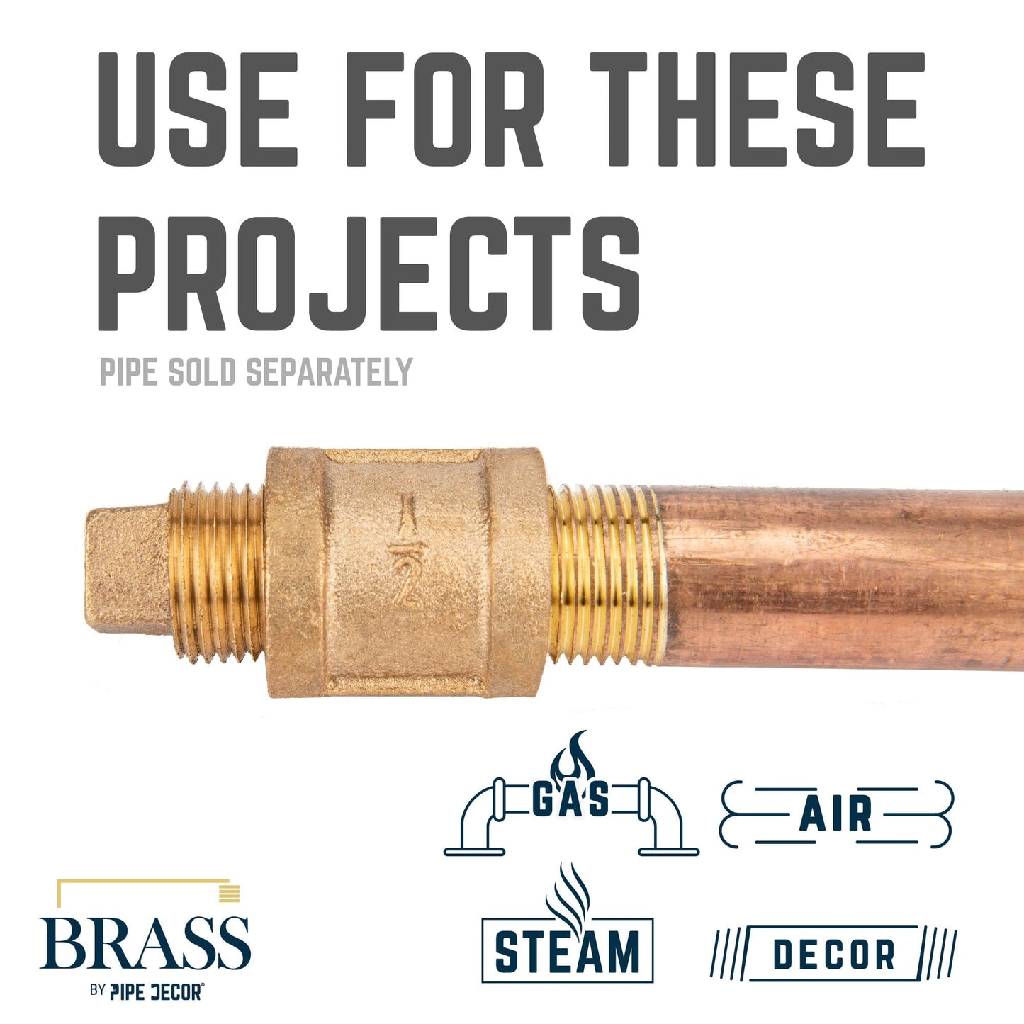 1/2 in. Red Brass Plug