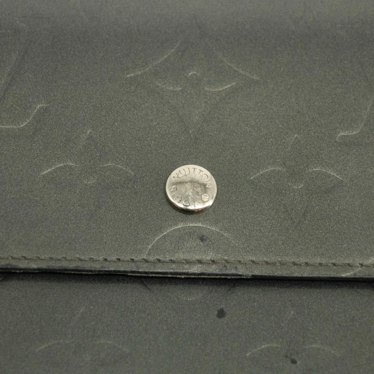 Louis Vuitton Grey Vernis International Long Wallet #3931