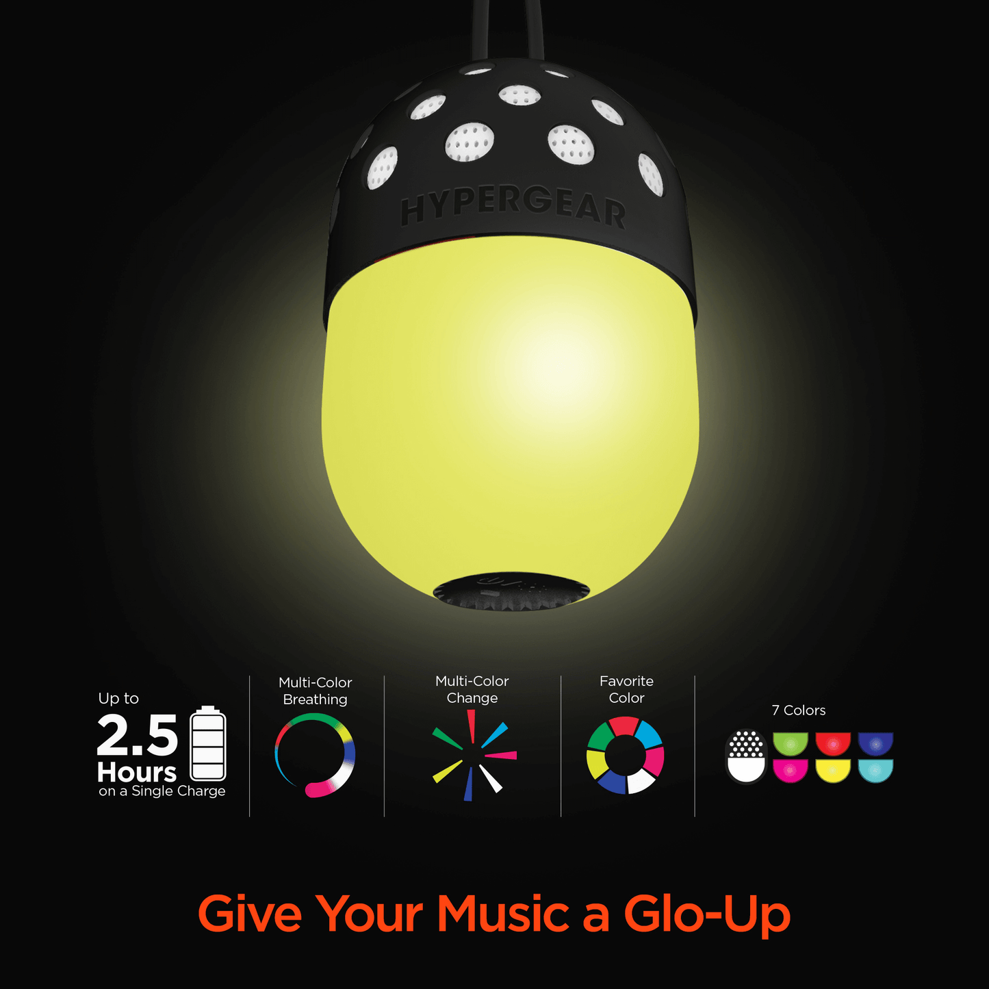 HyperGear Go-Glo Light-Up LED Wireless Speaker