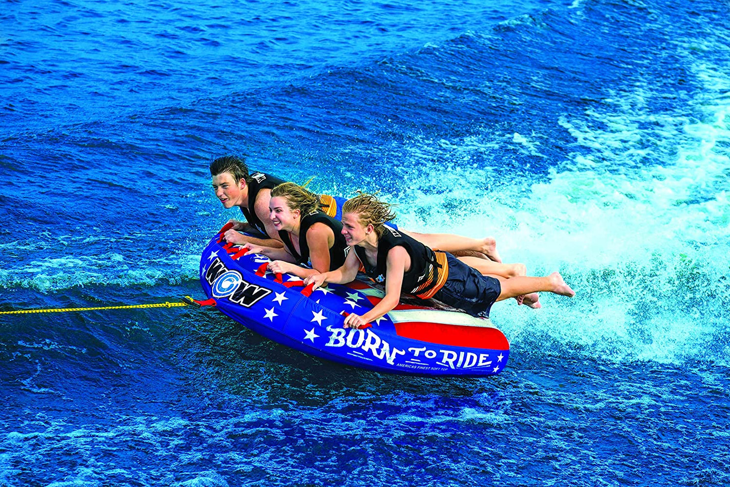 WOW Sports Born to Ride 3 Person 3P Towable (22-WTO-3982)